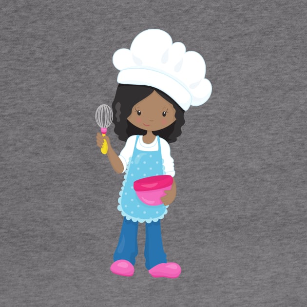 African American Girl, Baking, Baker, Pastry Chef by Jelena Dunčević